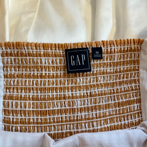 GAP Women’s Yellow Fit & Flare Squareneck Midi Dress - Picture 3 of 4